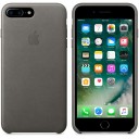 Чехол кожаный для iPhone 7 Plus Leather Case Storm Grey